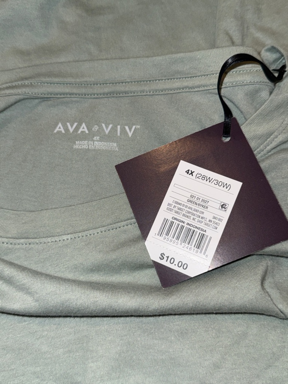 Ava & Viv Women’s White Short Sleeve Crew Tee - Picture 12 of 13